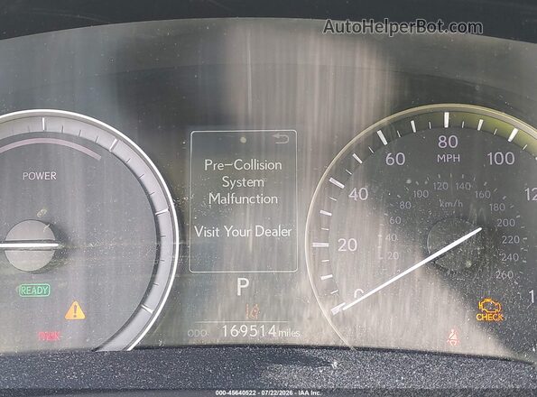 2T2BGMCA1JC027601 2018 LEXUS RX 450H Gray უკანა სავარძლების ხედი