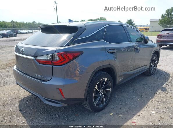 2T2BGMCA2KC037068 2019 LEXUS RX 450H Серый Задняя правая четверть