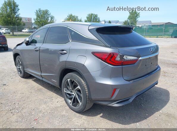 2T2BGMCA2KC037068 2019 LEXUS RX 450H Серый Задняя левая четверть