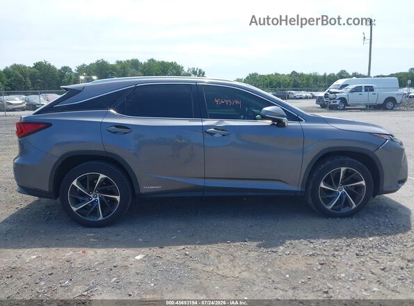 2T2BGMCA2KC037068 2019 LEXUS RX 450H Серый Вид задней части салона