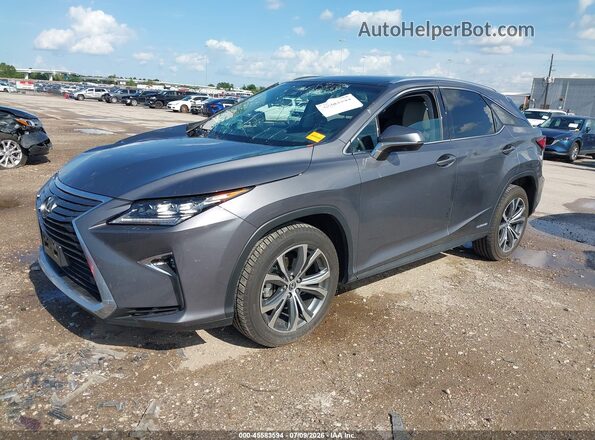 2T2BGMCA4KC033989 2019 LEXUS RX 450H Серый Передняя левая четверть