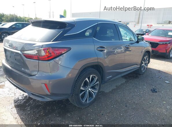 2T2BGMCA4KC033989 2019 LEXUS RX 450H Серый Задняя правая четверть