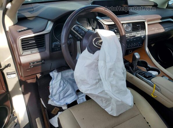 2T2BGMCA5JC026533 2018 LEXUS RX Gold Widok deski rozdzielczej