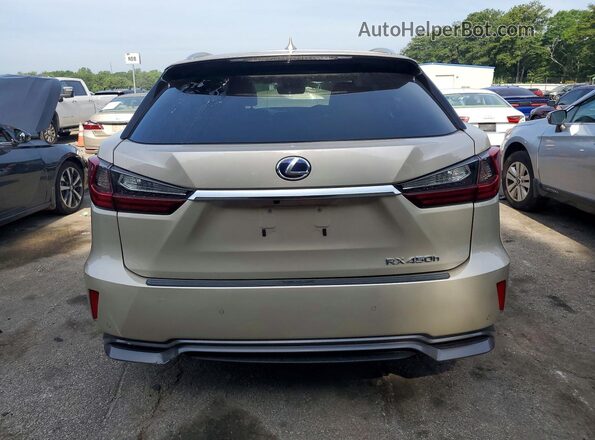 2T2BGMCA5JC026533 2018 LEXUS RX Gold Widok z tyłu