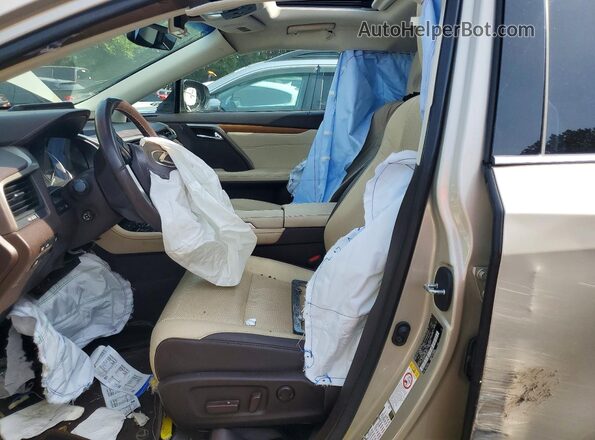 2T2BGMCA5JC026533 2018 LEXUS RX Gold Widok wnętrza z przodu
