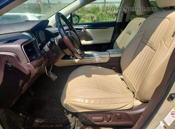 2T2BGMCA7JC021690 2018 LEXUS RX Tan Вид салону спереду