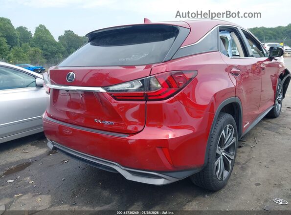2T2BGMCA7JC028106 2018 LEXUS RX 450H Красный Задняя правая четверть