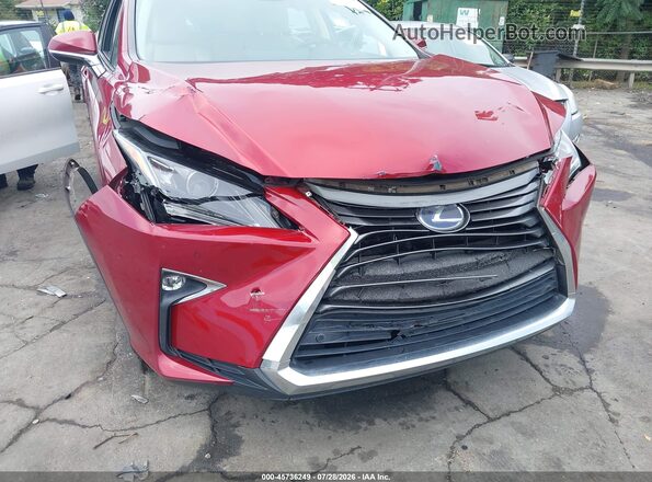 2T2BGMCA7JC028106 2018 LEXUS RX 450H Красный Вид спереди