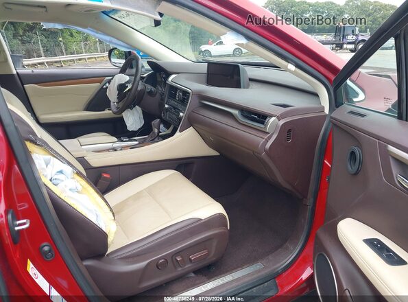 2T2BGMCA7JC028106 2018 LEXUS RX 450H Красный Вид салона спереди