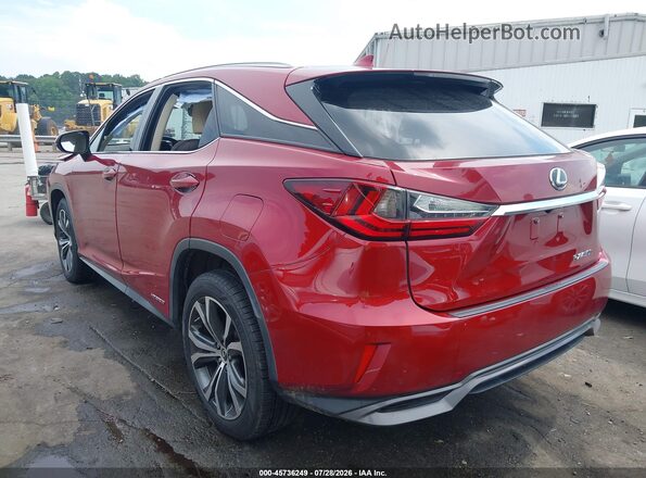 2T2BGMCA7JC028106 2018 LEXUS RX 450H Красный Задняя левая четверть