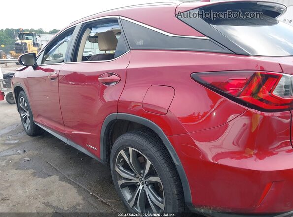 2T2BGMCA7JC028106 2018 LEXUS RX 450H Красный Панорамный вид салона 360°