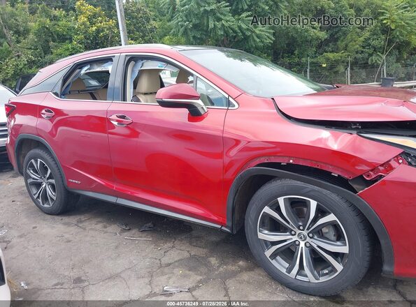 2T2BGMCA7JC028106 2018 LEXUS RX 450H Красный Вид задней части салона