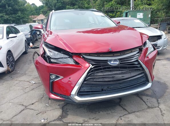 2T2BGMCA7JC028106 2018 LEXUS RX 450H Красный Вид щитка приборов