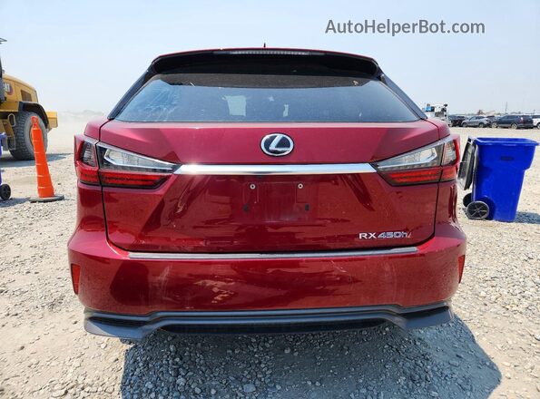 2T2BGMCAXHC011259 2017 LEXUS RX Красный Вид сзади