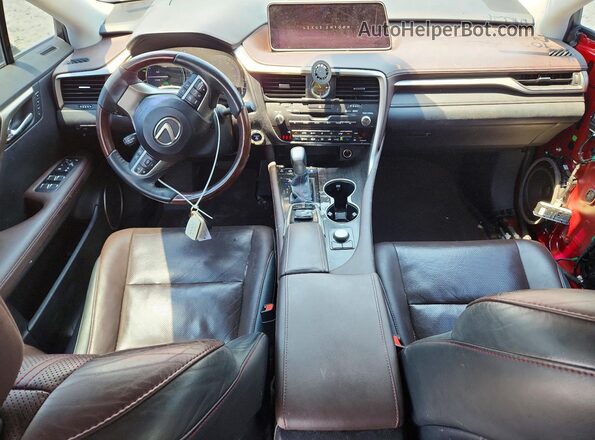 2T2BGMCAXHC011259 2017 LEXUS RX Красный Вид панели приборов