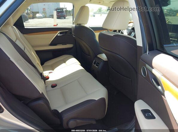 2T2BGMCAXKC030367 2019 LEXUS RX 450H Gold Widok naklejki z numerem VIN