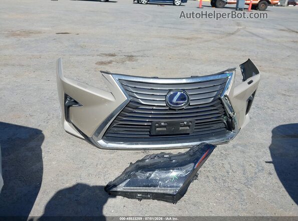 2T2BGMCAXKC030367 2019 LEXUS RX 450H Gold Widok zestawu wskaźników