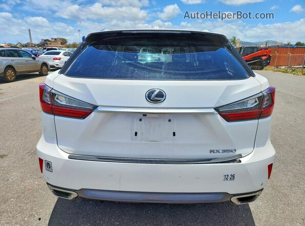 2T2BZMCA0GC001915 2016 LEXUS RX White Вид ззаду