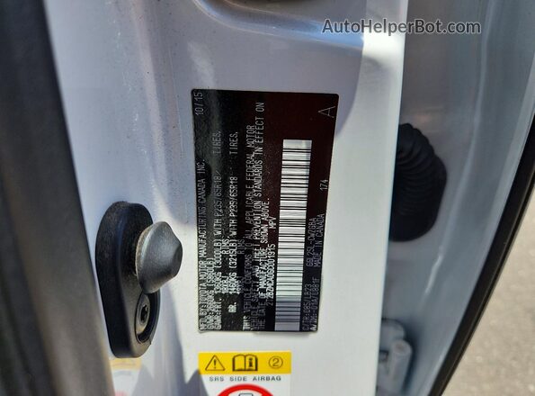 2T2BZMCA0GC001915 2016 LEXUS RX White Вид наклейки з VIN-кодом