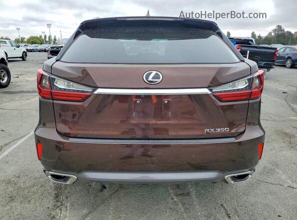 2T2BZMCA0GC053156 2016 LEXUS RX Brown Rear view