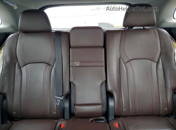 2T2BZMCA0GC053156 2016 LEXUS RX Brown Rear seats view