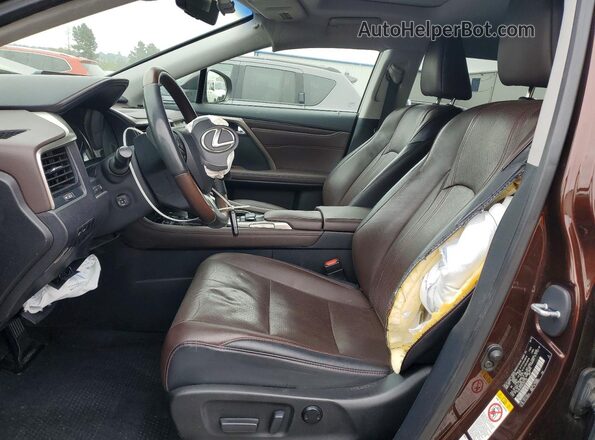 2T2BZMCA0GC053156 2016 LEXUS RX Brown Front interior view