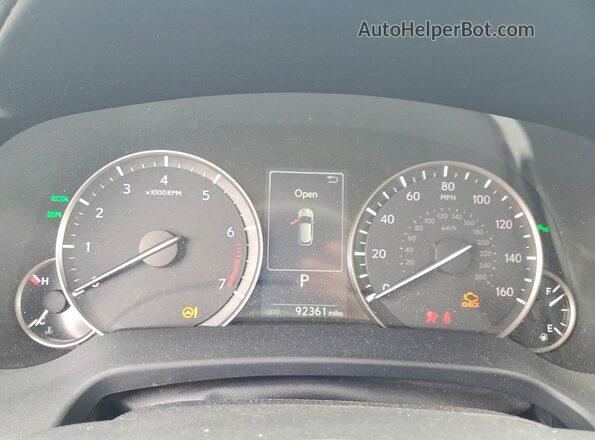 2T2BZMCA0GC053156 2016 LEXUS RX Brown Instrument cluster view