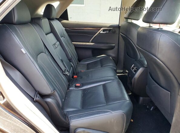2T2BZMCA0HC085865 2017 LEXUS RX Black Widok wnętrza z tyłu