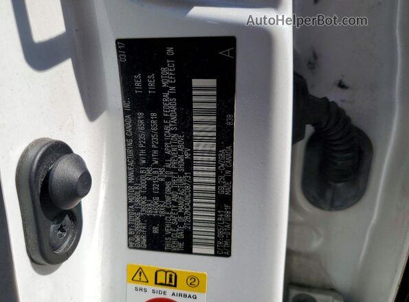 2T2BZMCA0HC087731 2017 LEXUS RX White 360 interior view