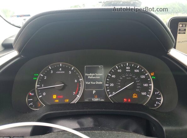 2T2BZMCA1HC088693 2017 LEXUS RX Beige Instrument cluster view