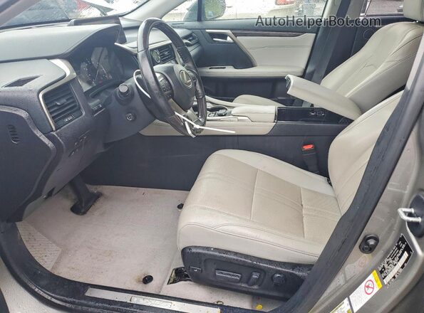 2T2BZMCA1HC088693 2017 LEXUS RX Beige Front interior view