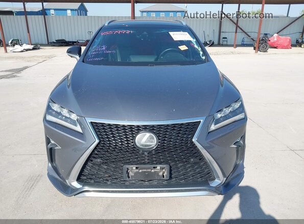 2T2BZMCA1HC089360 2017 LEXUS RX 350 Gray Rear interior view