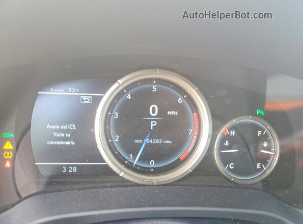 2T2BZMCA1HC102897 2017 LEXUS RX Gray Instrument cluster view