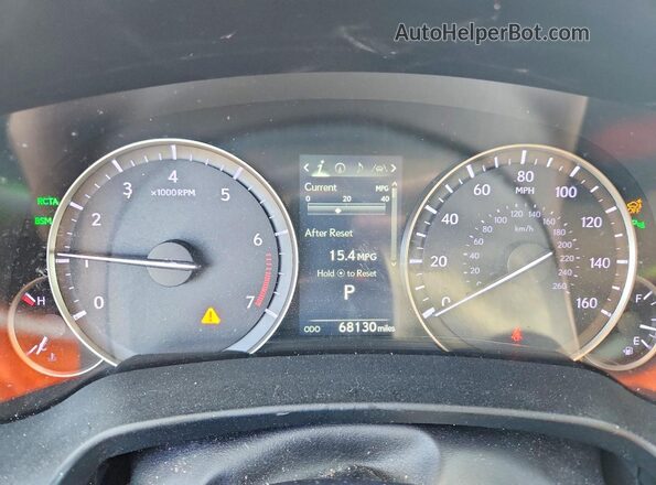 2T2BZMCA1JC160708 2018 LEXUS RX White Вид щитка приладів