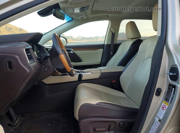2T2BZMCA1KC194956 2019 LEXUS RX Gold Вид салону спереду
