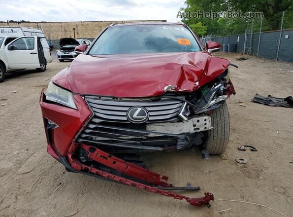 2T2BZMCA2GC036035 2016 LEXUS RX Red Widok z przodu