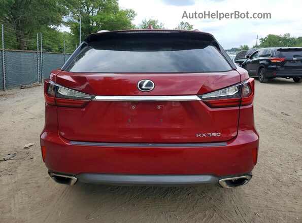 2T2BZMCA2GC036035 2016 LEXUS RX Red Widok z tyłu