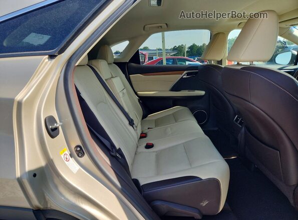 2T2BZMCA3JC143019 2018 LEXUS RX Beige უკანა სავარძლების ხედი