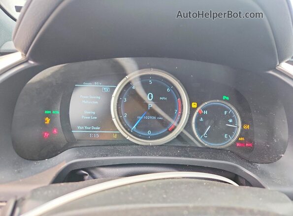2T2BZMCA3KC181108 2019 LEXUS RX Silver Widok zestawu wskaźników