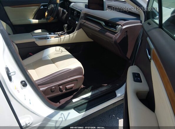 2T2BZMCA4JC165305 2018 LEXUS RX 350 White Вид салону спереду