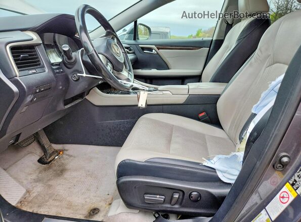 2T2BZMCA4KC209370 2019 LEXUS RX Gray წინა სალონის ხედი