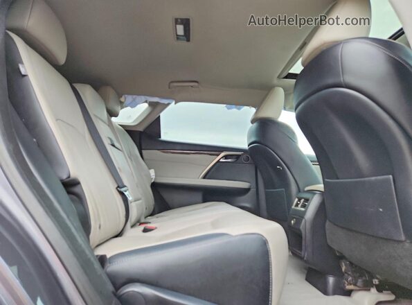 2T2BZMCA4KC209370 2019 LEXUS RX Gray უკანა სალონის ხედი