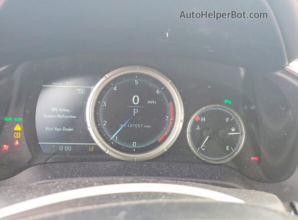 2T2BZMCA5HC090074 2017 LEXUS RX Silver Вид щитка приладів
