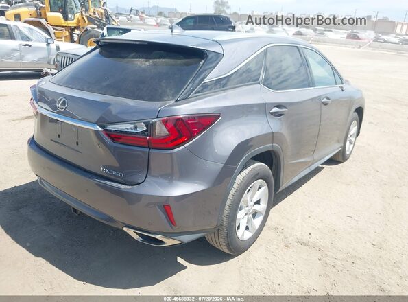 2T2BZMCA5HC133196 2017 LEXUS RX 350 Серый Задняя правая четверть