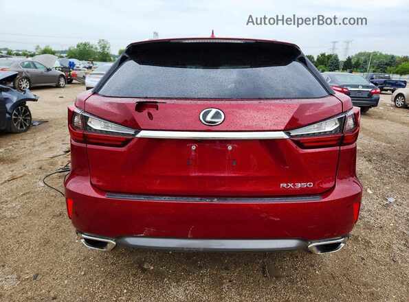2T2BZMCA5JC140249 2018 LEXUS RX Красный Вид сзади