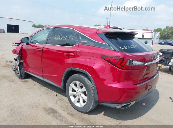 2T2BZMCA6GC001465 2016 LEXUS RX 350 Red Задня ліва чверть