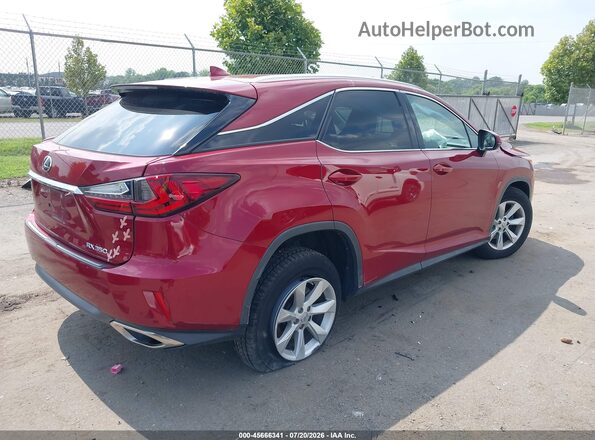 2T2BZMCA6GC001465 2016 LEXUS RX 350 Red Задня права чверть
