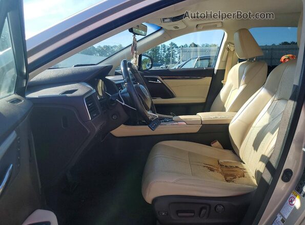 2T2BZMCA6GC031176 2016 LEXUS RX Tan Вид салону спереду