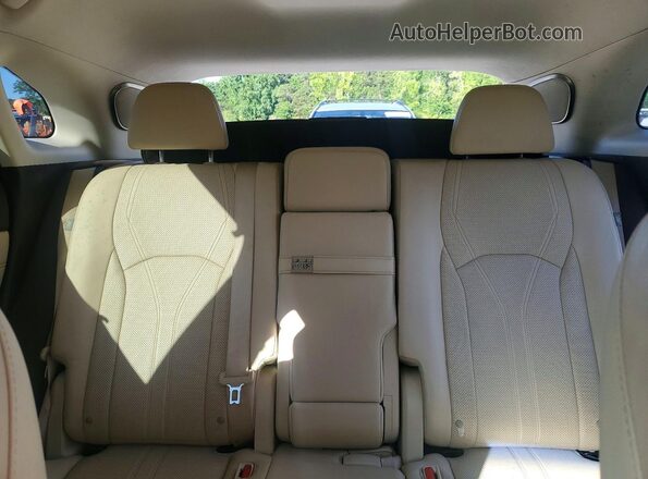 2T2BZMCA6GC031176 2016 LEXUS RX Tan Вид задніх сидінь