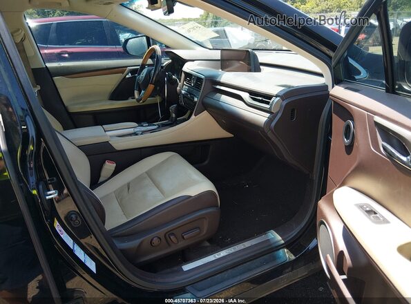 2T2BZMCA6GC041254 2016 LEXUS RX 350 Black Вид салону спереду